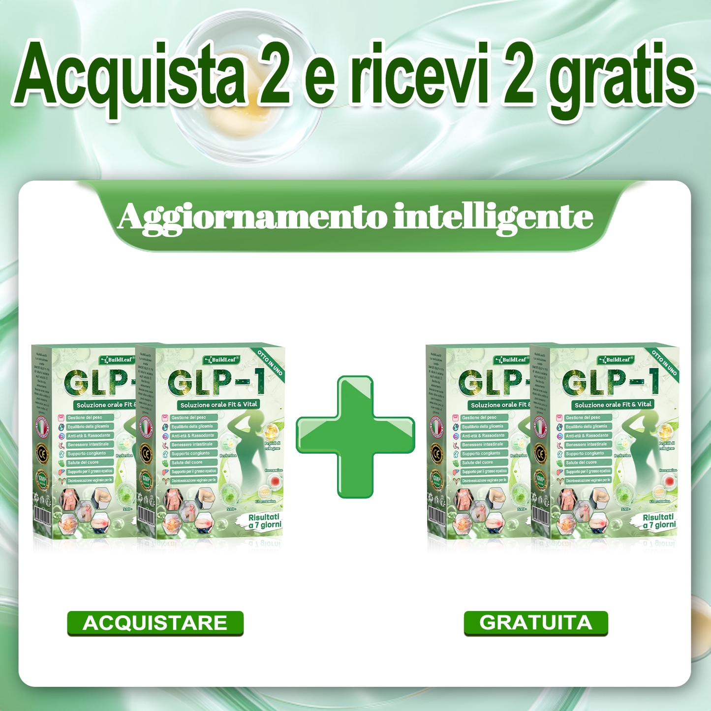 🎁 Solo 5 scatole rimaste! Extra 30% di sconto su 𝐵uil𝗱𝐿ea𝐟® 𝑮𝐿𝑃-1 8-in-1 Oral Liquid! Aiutati a modellare il corpo perfetto e a rimanere in salute. Non perderlo ora, altrimenti dovrai aspettare fino al prossimo anno.