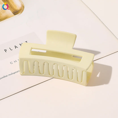 New Frosted Plastic Hair Claw For Women Girls Back Head Hair Clip Shark Clips Large Size Hairpin Crab Barrettes Hair Accessories